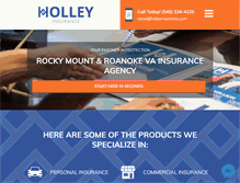 Tablet Screenshot of holleyinsurance.com